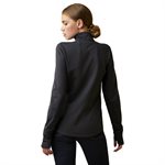 WOMENS GRIDWORK 1 / 4 ZIP BACKSLAYER BLACK