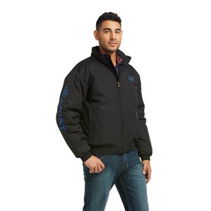 MENS ARIAT LOGO BLACK / COBLAT JACKET