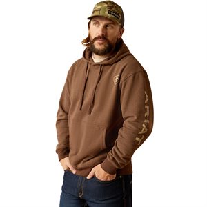 Hoodie Ariat homme Logo brun