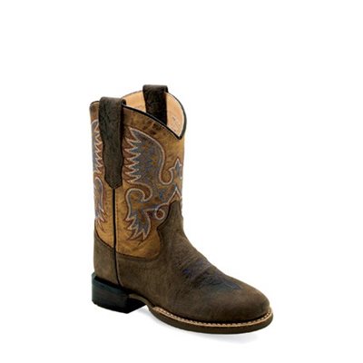 ROUND TOE BRUN YOUTH WESTERN BOOT