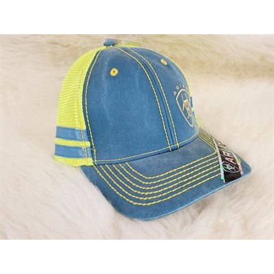 LADIES ARIAT CAP BLUE / LIME