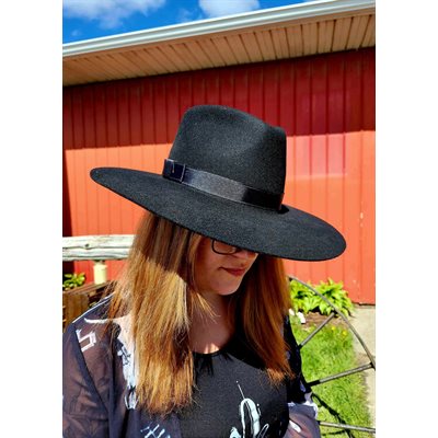 CHAPEAU FEMME FASHION NOIR