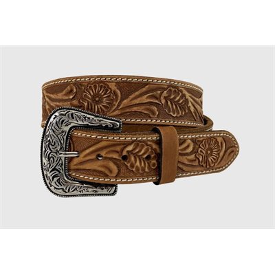 CEINTURE HOM 1 1 / 2 WESTERN BRUN