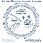 GESTATION CALENDAR ALPACA