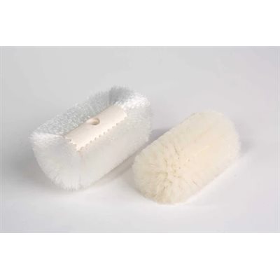 BROSSE BASSIN LARGE NYLON BLANC