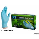 GANTS BLEUS NITRILLE PF MEDIUM PAQUET DE 100