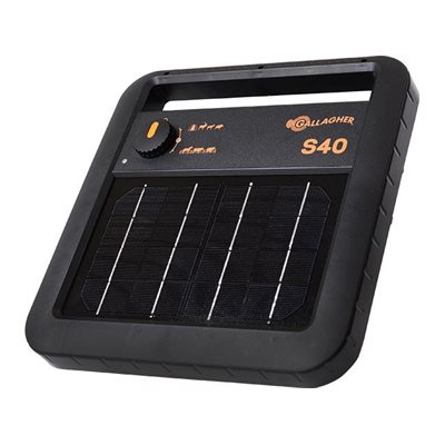 Électrificateur - Gallagher S40, 0.4 joules, solaire