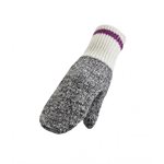 LADIES GREY / PINK MITTENS