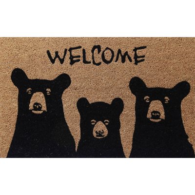 BEAR WELCOME COIR MAT