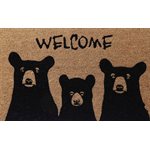 BEAR WELCOME COIR MAT