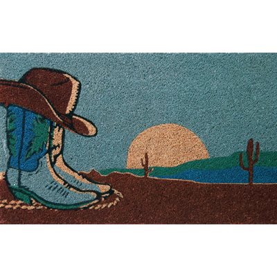 COWBOY AND COIR MAT